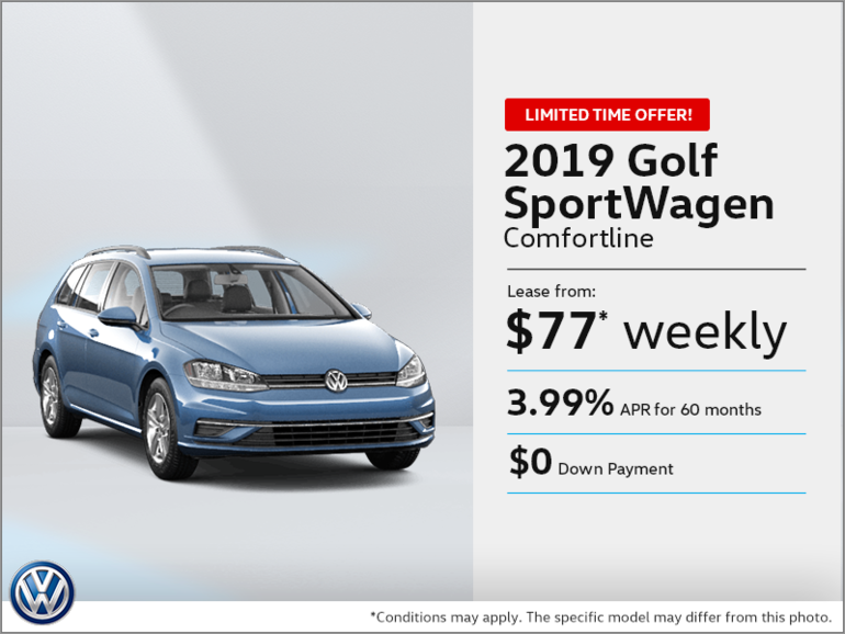 Lease the 2019 Golf SportWagen!