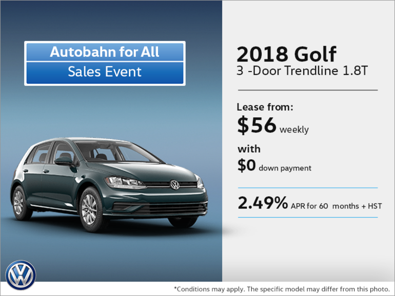 Get the 2018 Golf 3-Door Today!