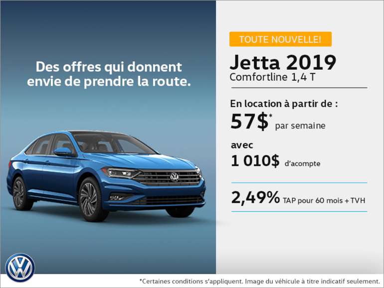 Louez la Jetta 2019 dès aujourd'hui!