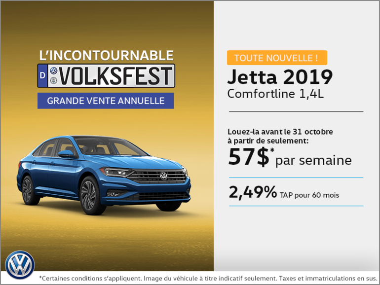 Louez la Jetta 2019 dès aujourd'hui!
