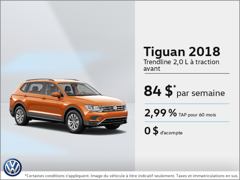 Louez la Tiguan 2019!