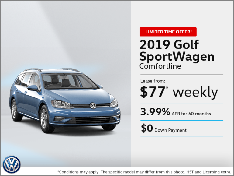 Lease the 2019 Golf SportWagen!