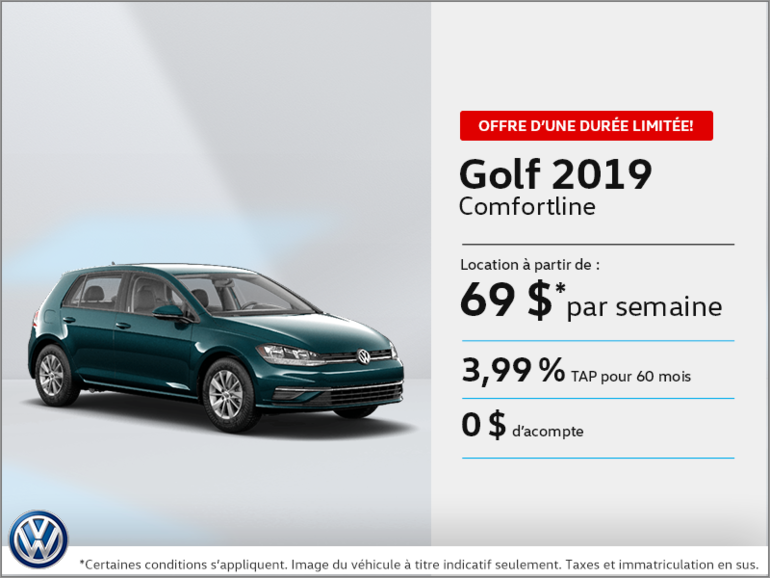Louez la Golf 2019!