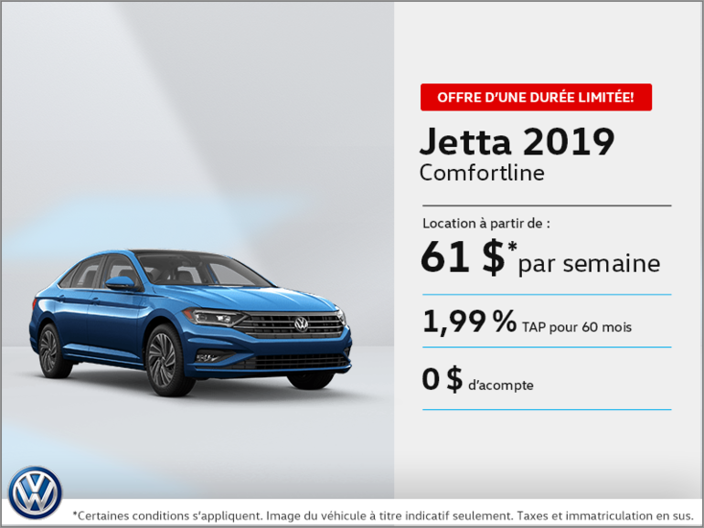 Louez la Jetta 2019!