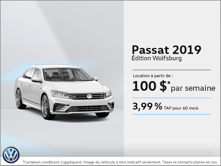 Louez la Passat 2019!