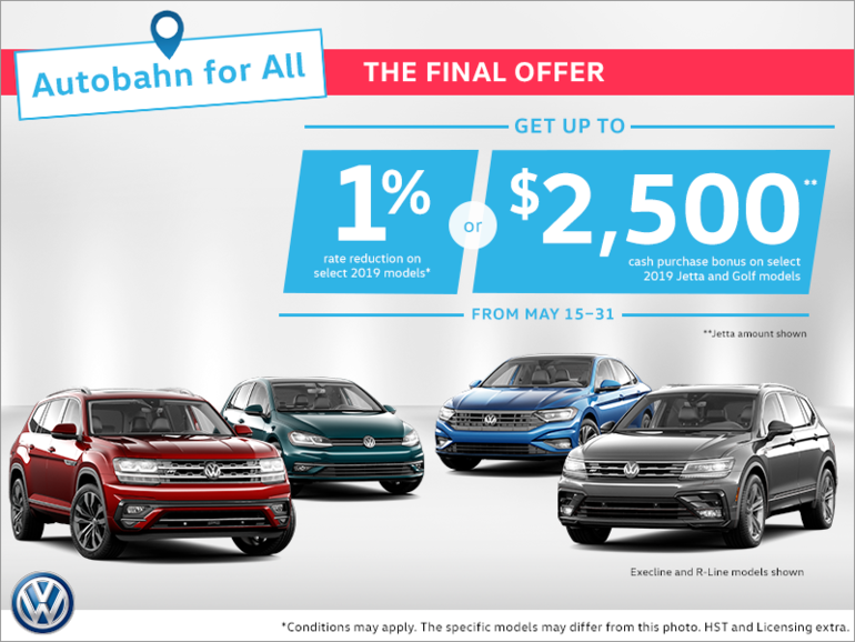 Autobahn for All Sales Event