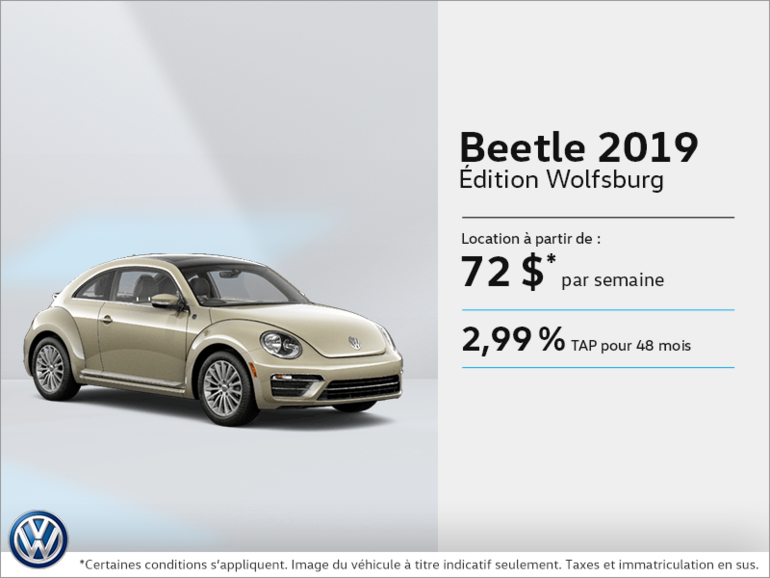 Louez la Beetle 2019!