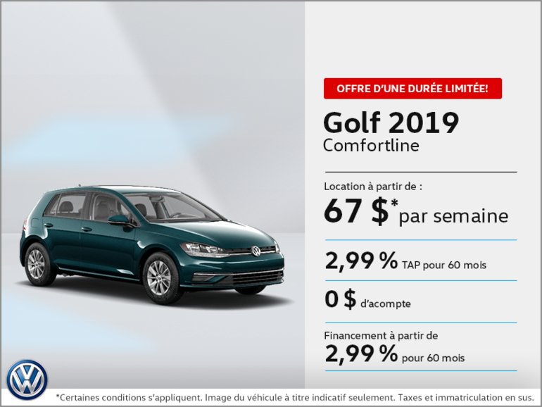 Louez la Golf 2019!