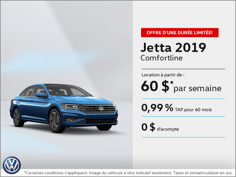 Louez la Jetta 2019!