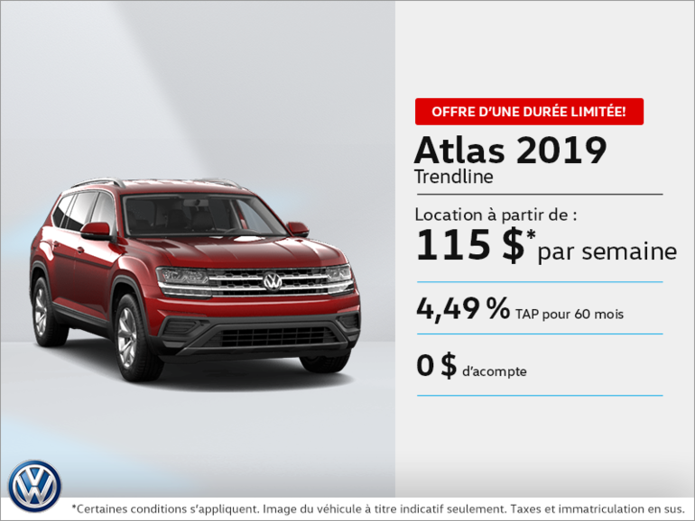 Louez l'Atlas 2019!