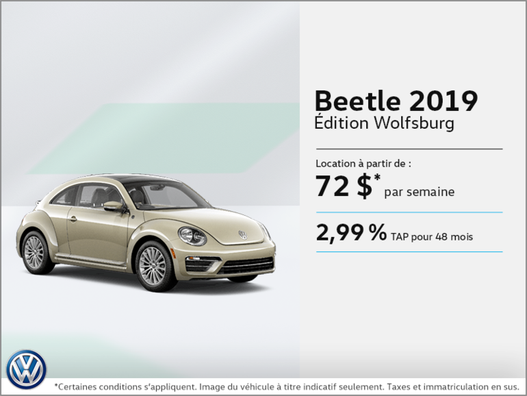Louez la Beetle 2019!