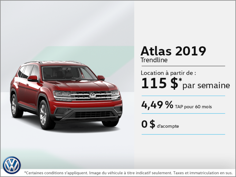 Louez l'Atlas 2019!
