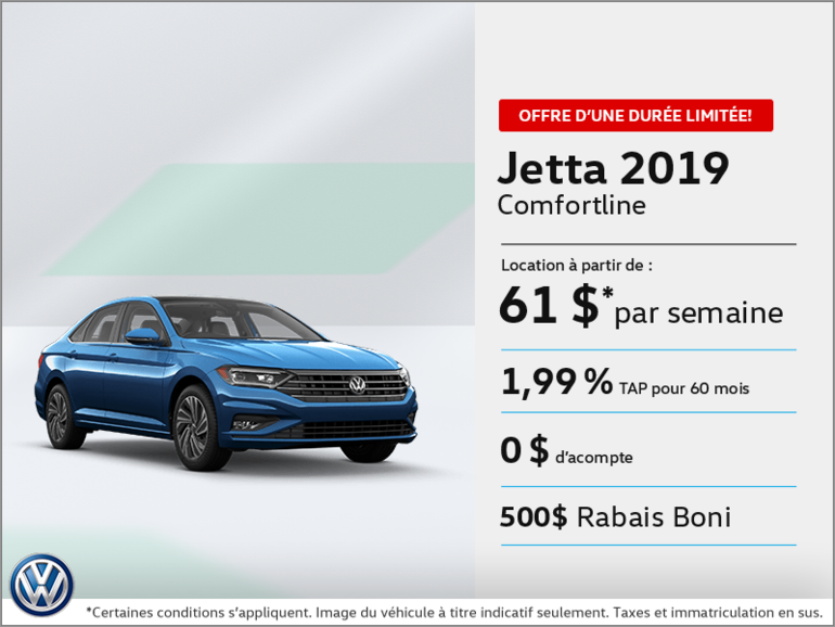 Louez la Jetta 2019!