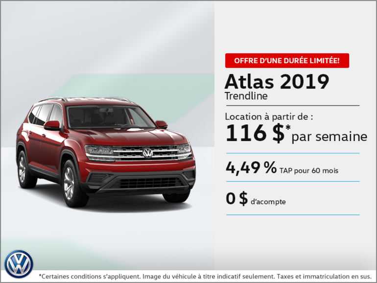 Louez l'Atlas 2019!