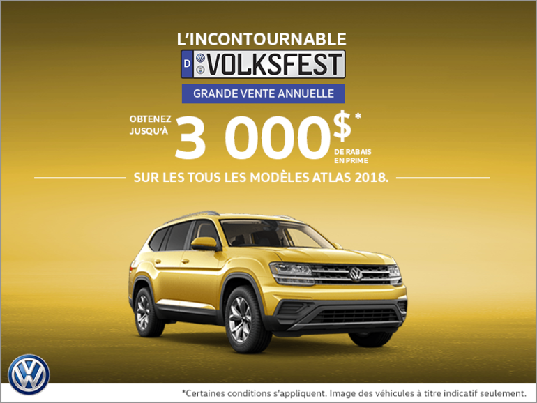 Conduisez l'Atlas 2018 dès aujourd'hui!