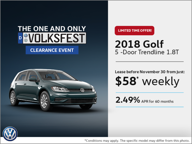 Get the 2018 Golf 5-Door Today!