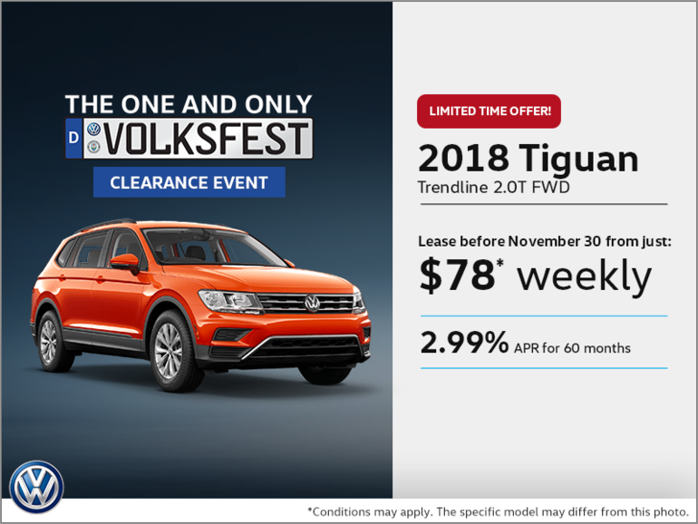Get the 2018 Tiguan Today!