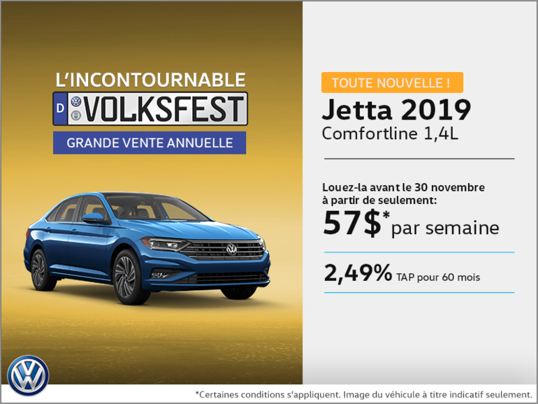 La toute nouvelle Jetta 2019