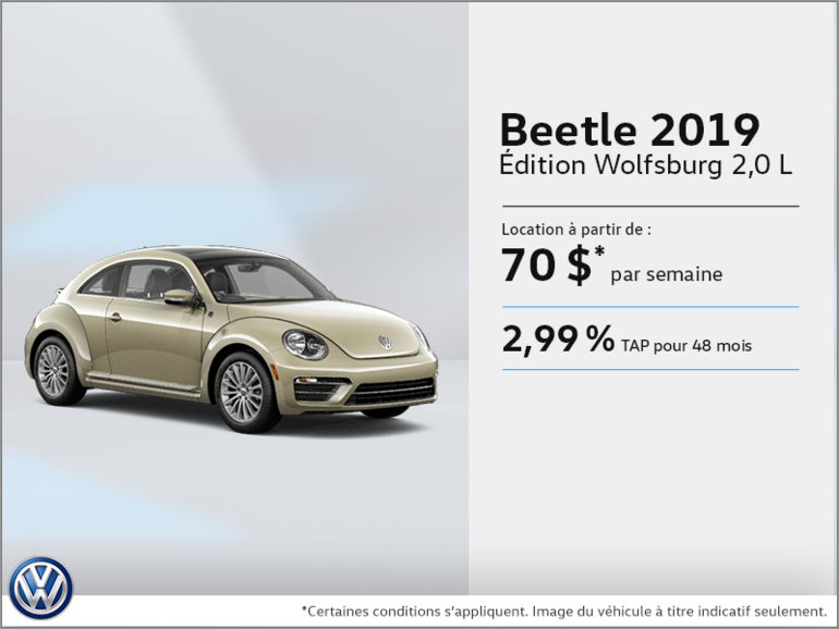 Louez la Beetle 2019!