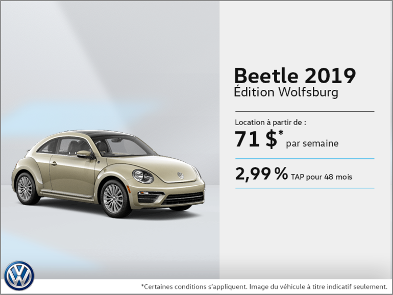 Louez la Beetle 2019!
