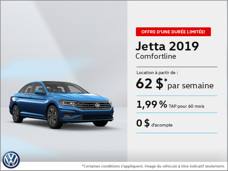Louez la Jetta 2019!
