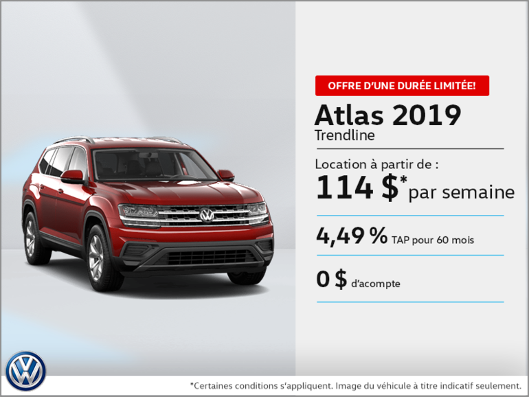 Louez l'Atlas 2019!
