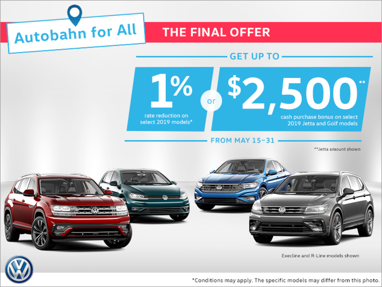 Autobahn for All Sales Event