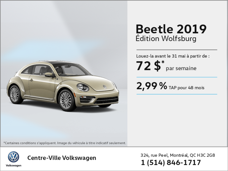 Louez la Beetle 2019!