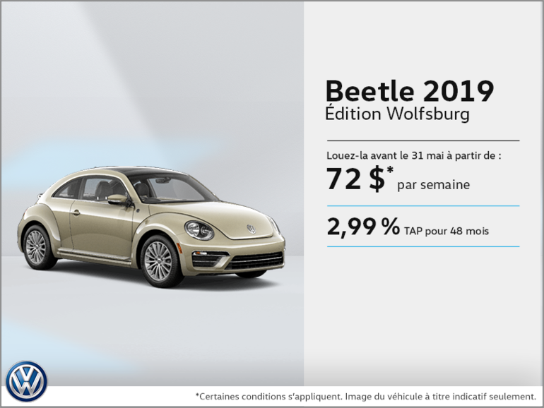 Louez la Beetle 2019!