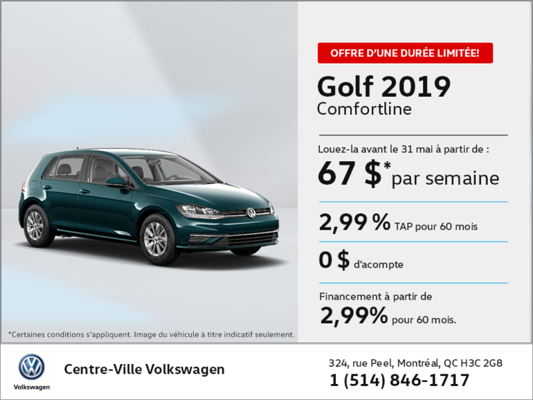 Louez la Golf 2019!