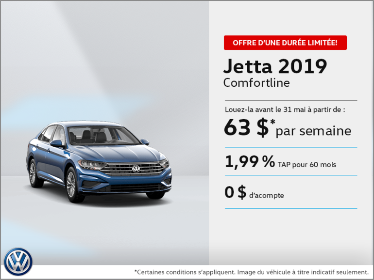 Louez la Jetta 2019!