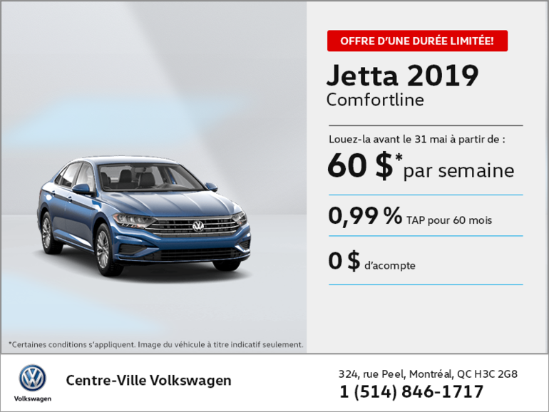 Louez la Jetta 2019!