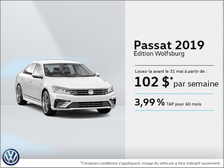 Louez la Passat 2019!