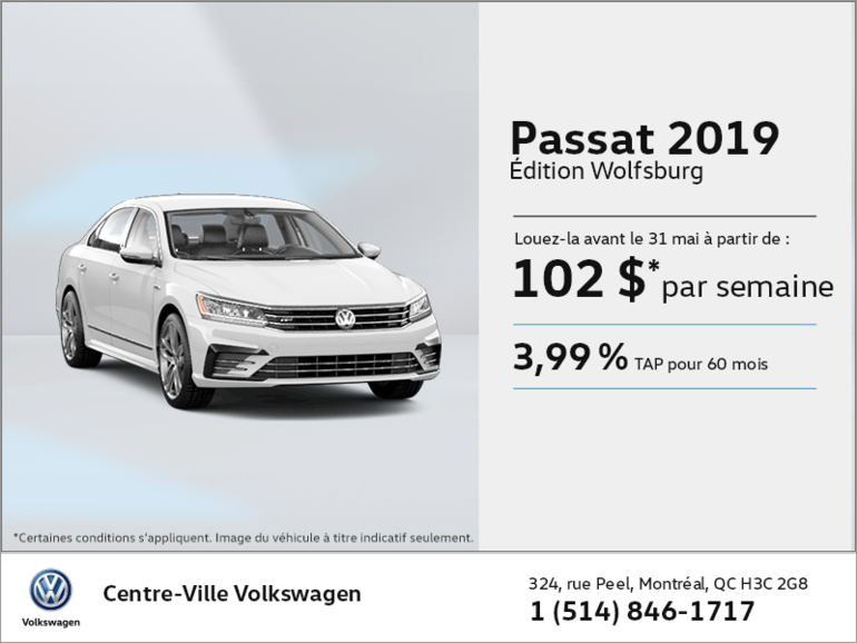 Louez la Passat 2019!