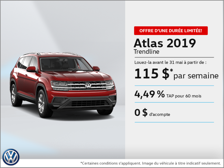 Louez l'Atlas 2019!