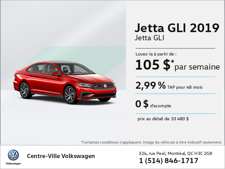 La toute nouvelle Jetta GLI 2019