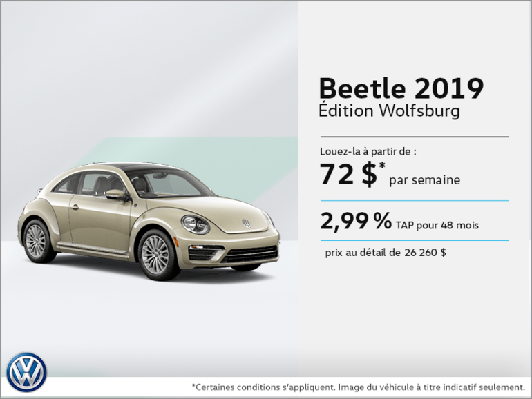 Louez la Beetle 2019!