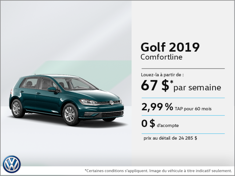 Louez la Golf 2019!