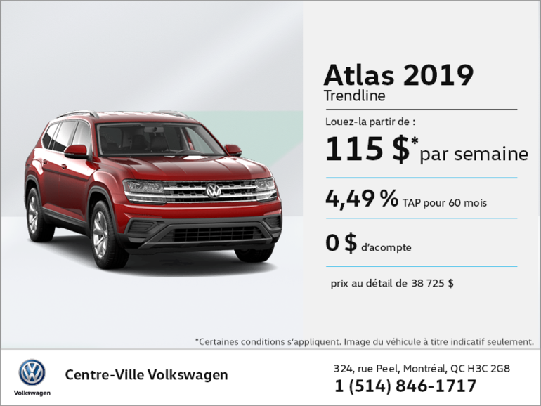 Louez l'Atlas 2019!