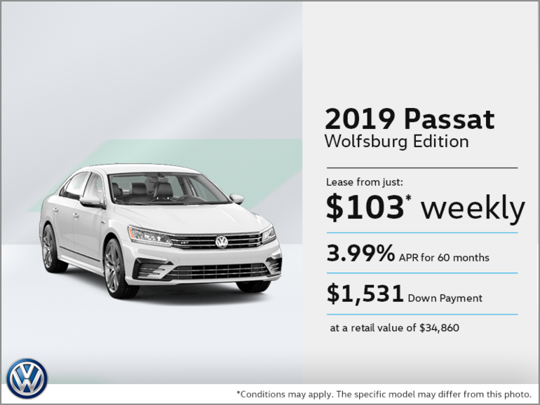 Lease the 2019 Passat!
