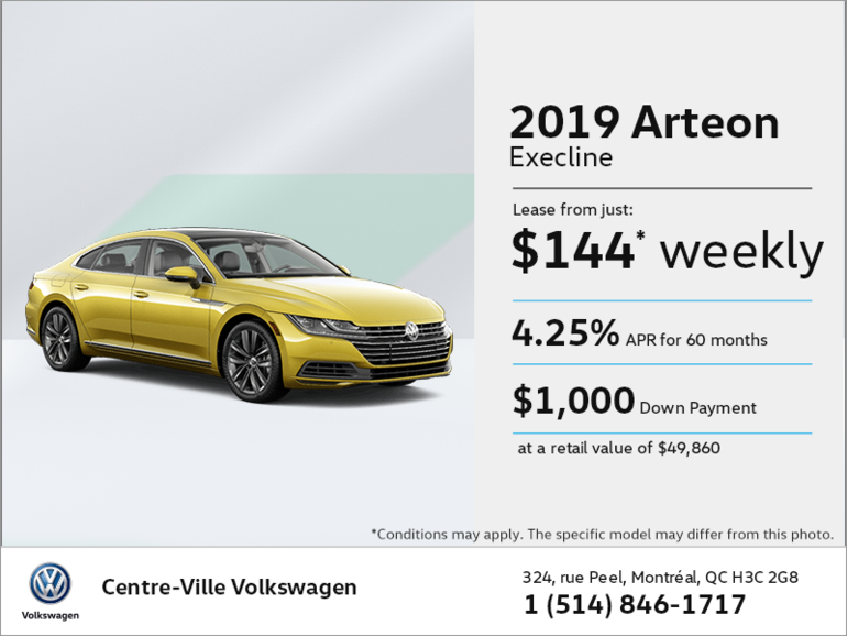 Lease the All-New Arteon 2019!