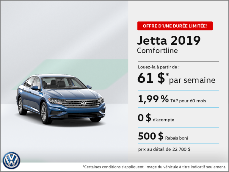 Louez la Jetta 2019!