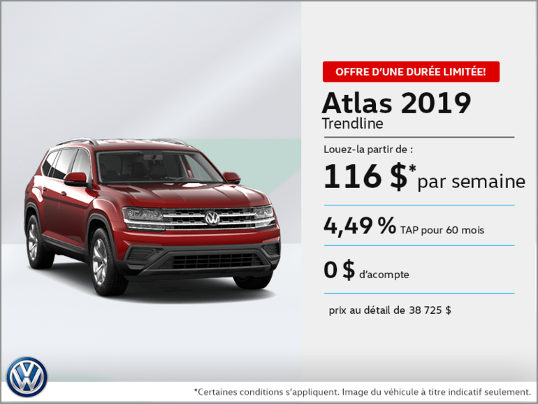 Louez l'Atlas 2019!