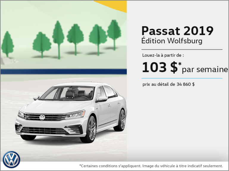 Louez la Passat 2019!
