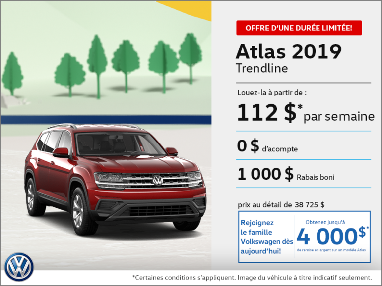 Louez l'Atlas 2019!