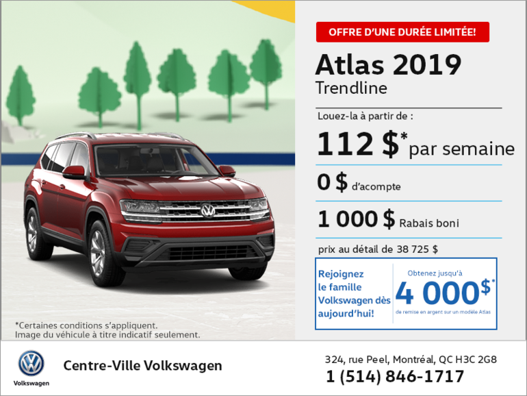 Louez l'Atlas 2019!