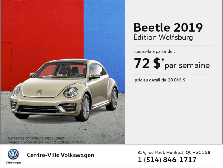 Louez la Beetle 2019!