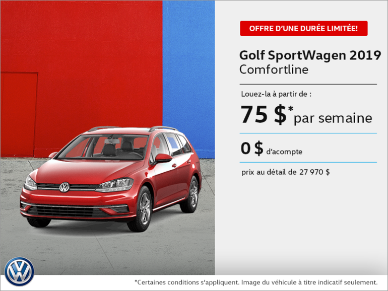 Louez la Golf SportWagen 2019!