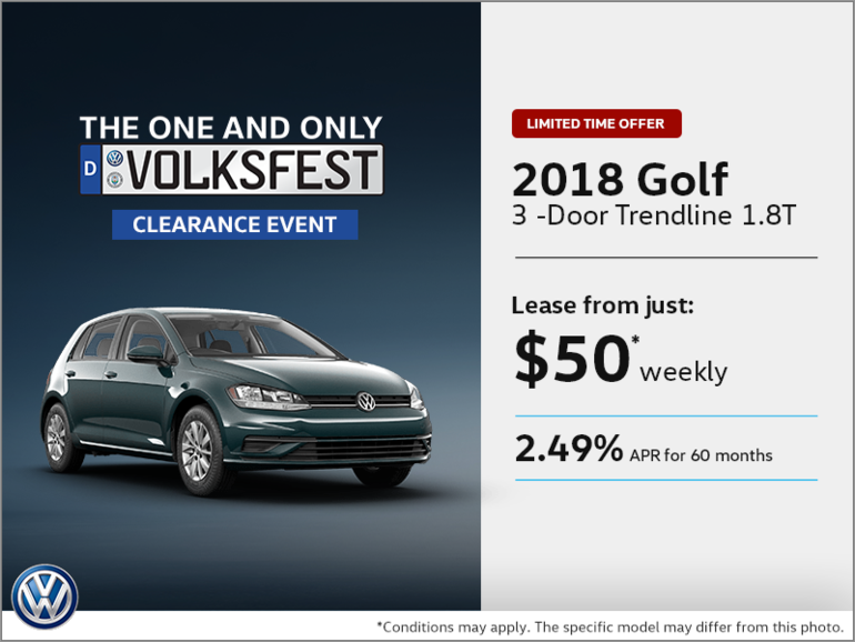 Lease the 2018 Golf 3-Door!