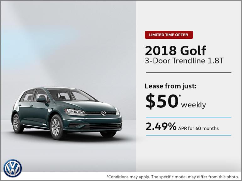 Lease the 2018 Golf 3-Door!